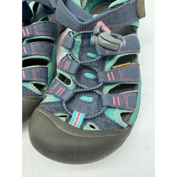 Keen Kids Newport H2 Sandals Size 4 Blue Outdoors Waterproof Strappy Textile - Picture 6 of 15